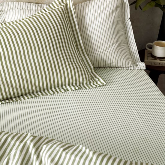 Yard Hebden 100% Cotton Narrow Stripe Fitetd Sheet - Image 1