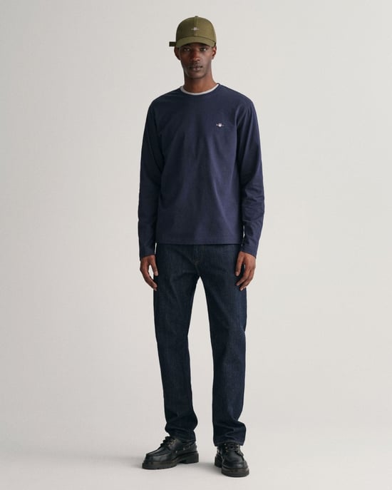 GANT Mens Regular Fit Long Sleeve Shield Logo T-Shirt - Image 4