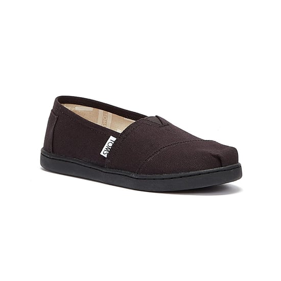 Boys Girls TOMS Alpargata Youth Black / Black Espadrilles - Image 2