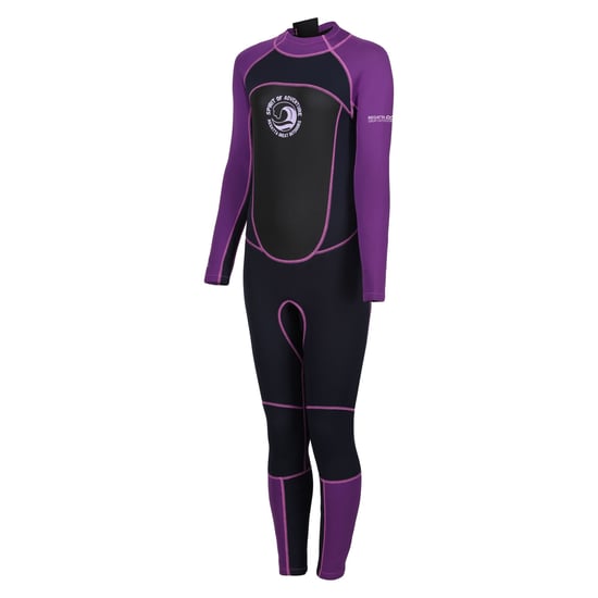 Regatta våtdräkt för damer/kvinnor med 3 mm tjocklek (Navy/Radiant Orchid) - Image 3