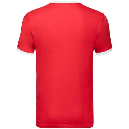 Fruit of the Loom Heren Ringer Contrast T-shirt (Rood/Wit) - Image 2
