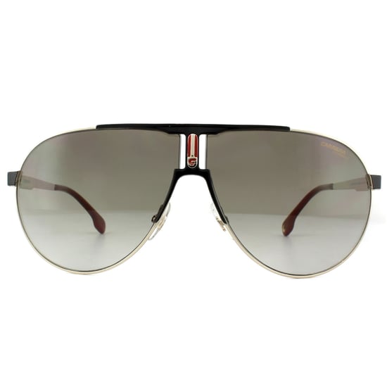 Carrera Aviator unisex goud zwart bruin gradiënt zonnebril - Image 1