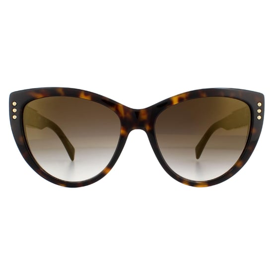 Moschino Sunglasses MOS018/S 086 JL Dark Havana Brown Gold Mirror