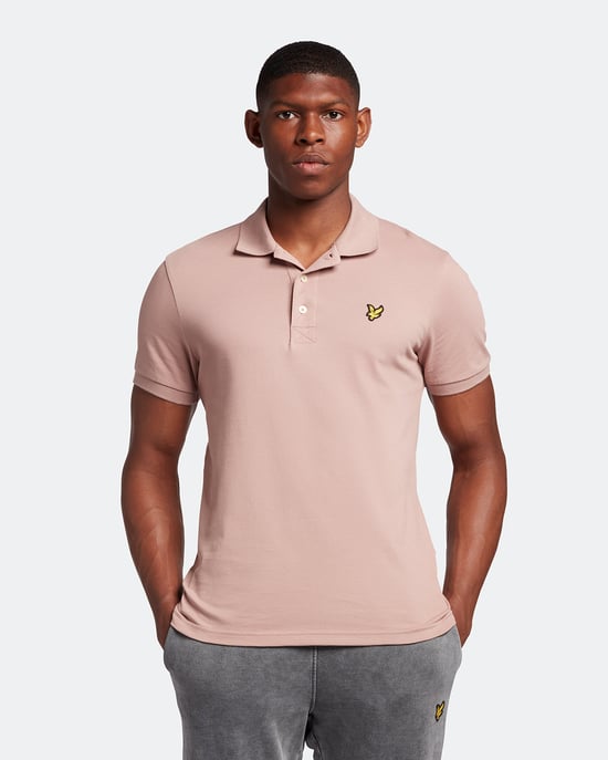 Lyle & Scott Plain Polo Shirt in Pink - Image 1