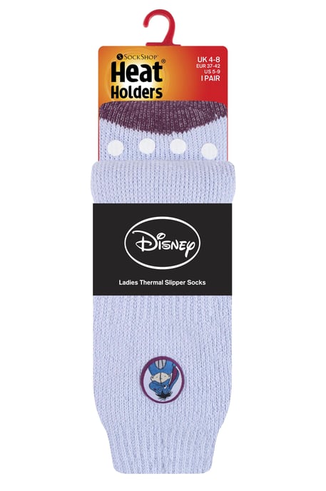 Värmehållare - Damer Tjocka Söta Mjuka Halkfria Inomhus Mysiga Eeyore Termiska Tofflor Sockor med Grips - Eeyore - Image 2