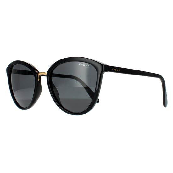Vogue Cat Eye Womens Black Grey Sunglasses