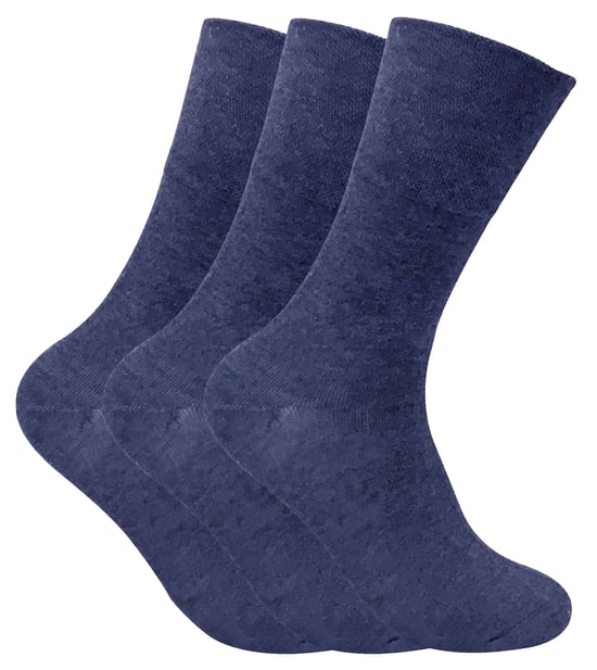 3 Pack Mens Non Elastic Thermal Diabetic Socks for Poor Circulation - Image 1