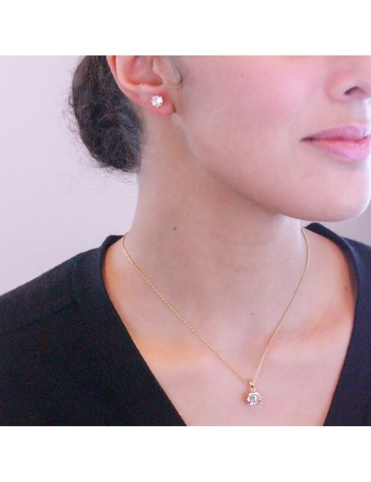 Lily Set - guld och kristall - Image 2
