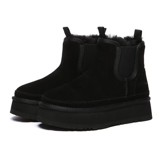 EVER AU Dames Leren Plateaulaarzen Chelsea-Stijl - Shoveler - Image 4
