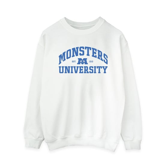 Disney Womens/Ladies Monsters University Logo Sweatshirt (White)