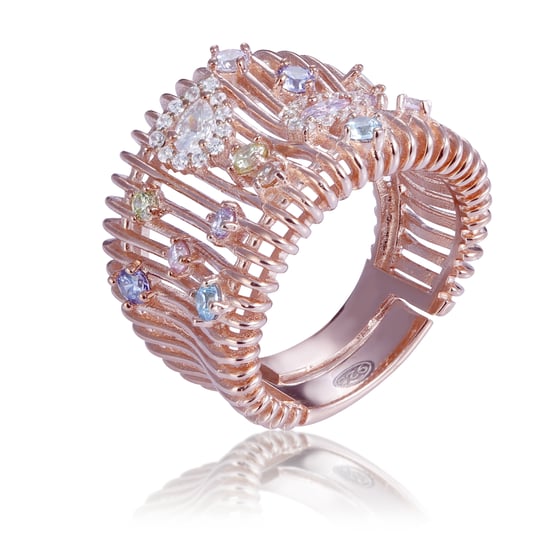 Orphelia Women's 925 Sterling Silver Ring - Rose ZR-7446