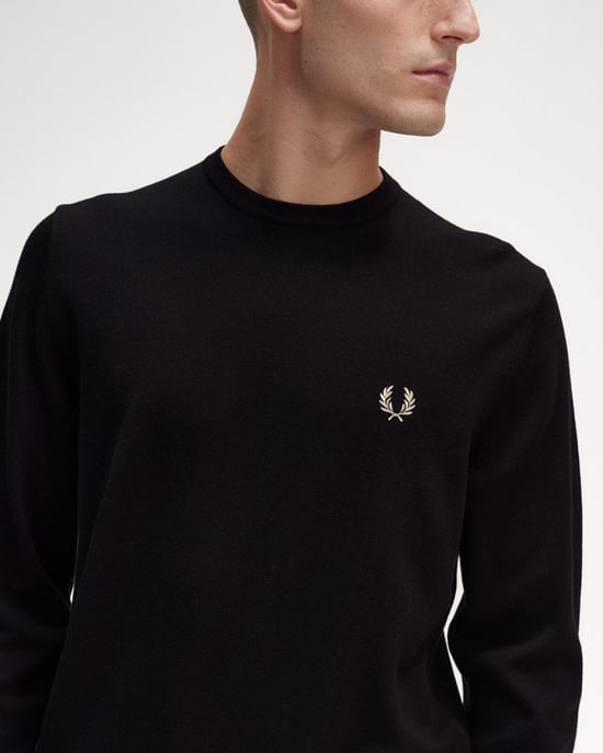 Fred Perry Mens Classic Crew Neck Jumper