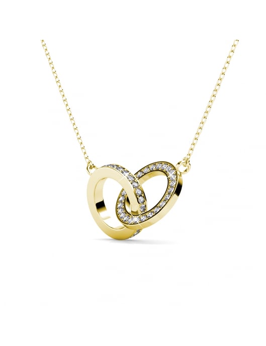 Parures Chic Circle Twin - Doré et Cristal - Image 6