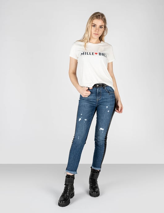 Liu-Jo Jeans Straight Fit Woman's Black - Image 5