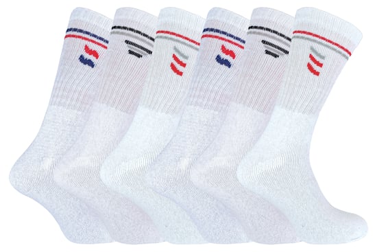 SOCK SNOB - 6-PACK HERR SPORTSTRUMPOR I BOMULL MED RANDIGT MÖNSTER - Image 1