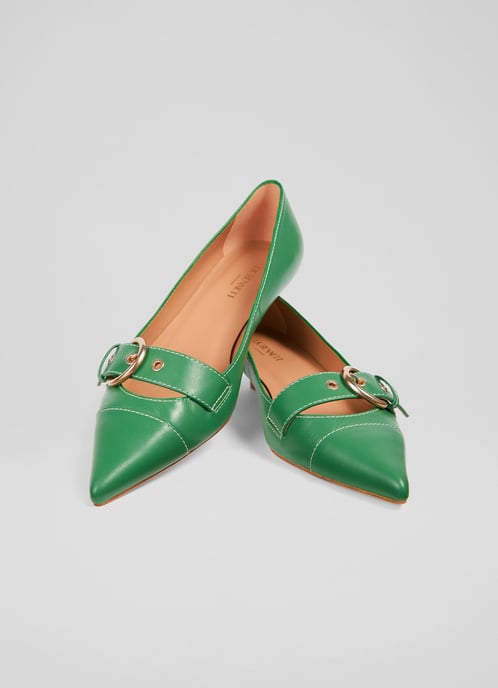 LK Bennett Lianna Closed Courts, Emerald