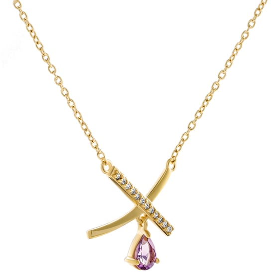 Orphelia 'Charlotte' Women's 925 Sterling Silver Necklace - Gold ZK-7580/A - Image 2