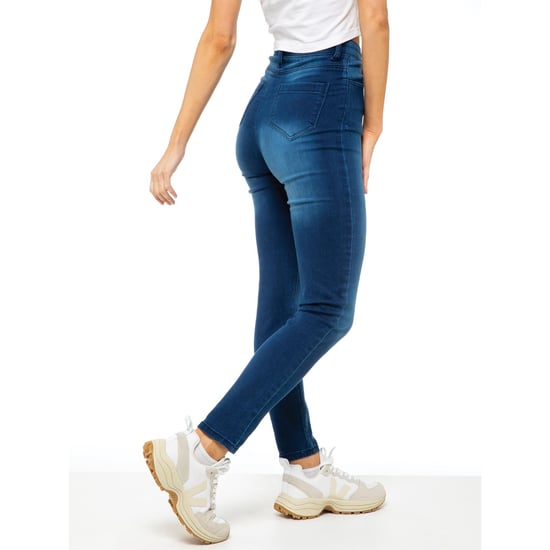 Enzo Womens Skinny Stretch Jeans - Image 5