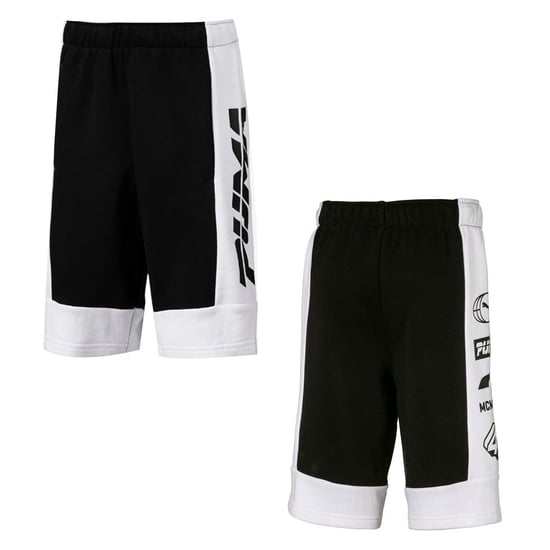 Puma Alpha Kids Black/White Shorts - Image 1