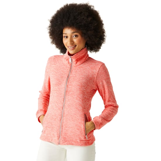 Regatta Womens/Ladies Azaelia Marl Full Zip Fleece Jacket (Shell Pink)