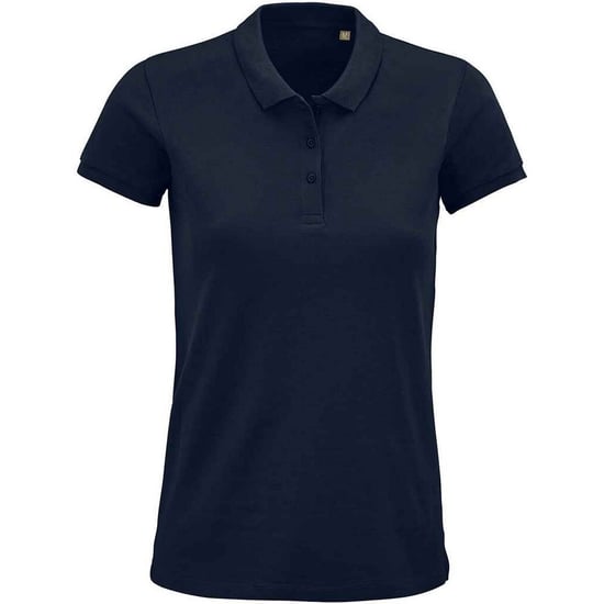 SOLS Womens/Ladies Planet Organic Polo Shirt (French Navy) - Image 1