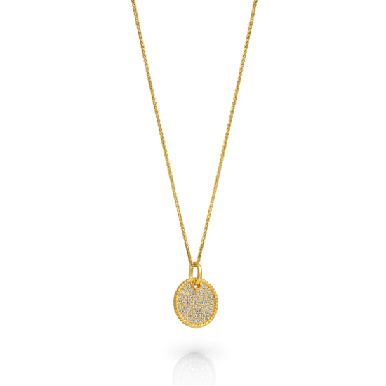 Orphelia 'Bella' Dames 925 Sterling Zilveren Ketting met Hanger - Goud ZH-7565/G - Image 2