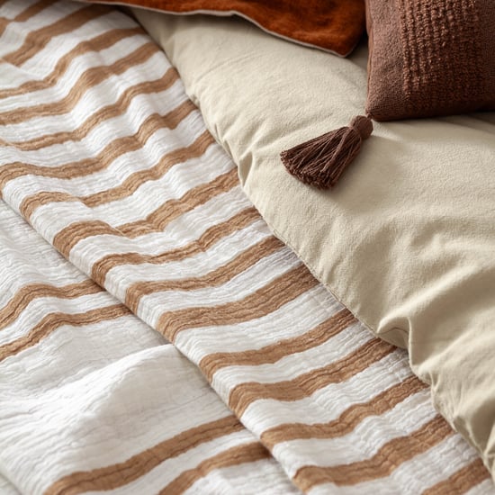 Yard Woven Stripe Cotton Bedspread - Image 4