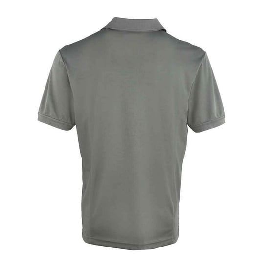 Premier Mens Coolchecker Pique Polo Shirt (Dark Grey)