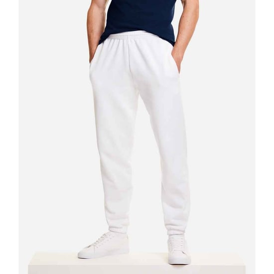 Fruit of the Loom Heren klassieke joggingbroek met elastiek (Wit) - Image 3