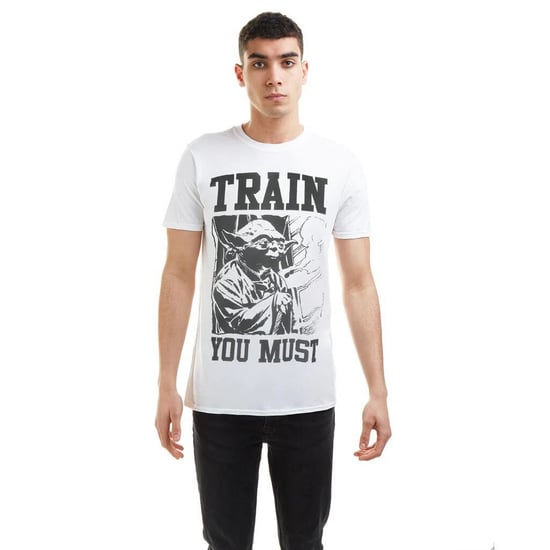 Star Wars Mens Train You Must Yoda T-Shirt (White/Black)
