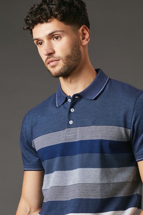 Oakland Stripe Polo Shirt - Image 2