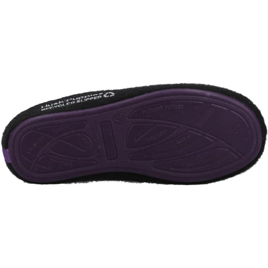 Hush Puppies The Good 90% återvunnen RPET Polyester Damskor Svart Tofflor - Image 3