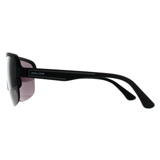 Police Semi Rimless Mens Matte Black Smoke Grey 90041091