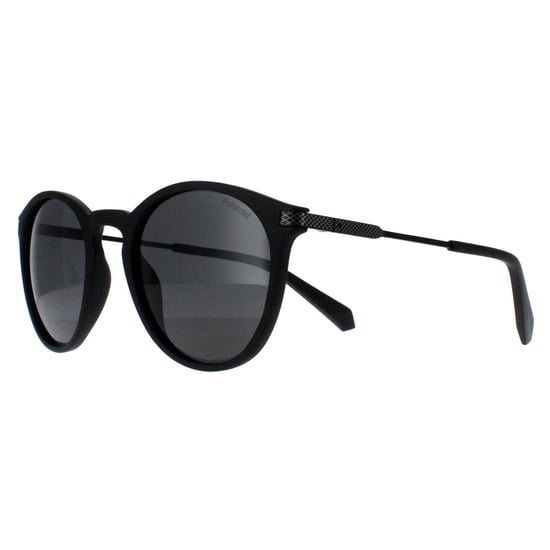 Polaroid Round Unisex Matte Black Green Polarized PLD 2062/S - Image 1