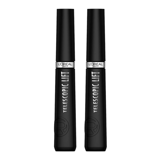 3 x L'Oreal Paris Telescopic Lift Mascara - 9.9ml Black