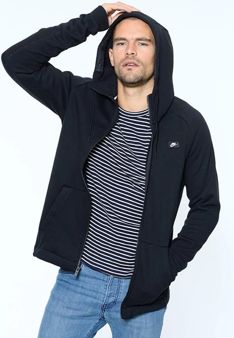 Nike Modern Zip Up Hoodie In Black - Image 1