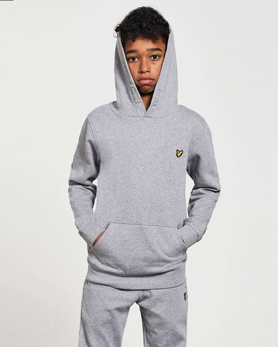 Lyle & Scott Kids Hoodie in Grey - Image 3