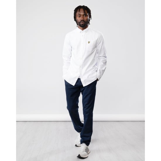 Lyle & Scott Regular Fit Light Weight Oxford Shirt in White - Image 4
