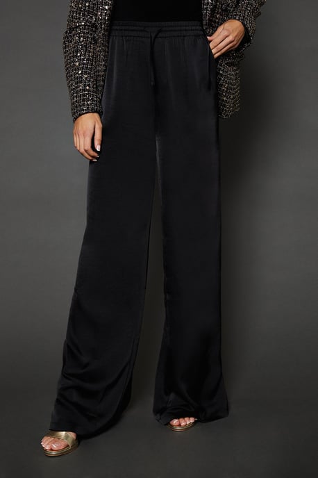 Tall Tie Detail Wide Leg Trousers