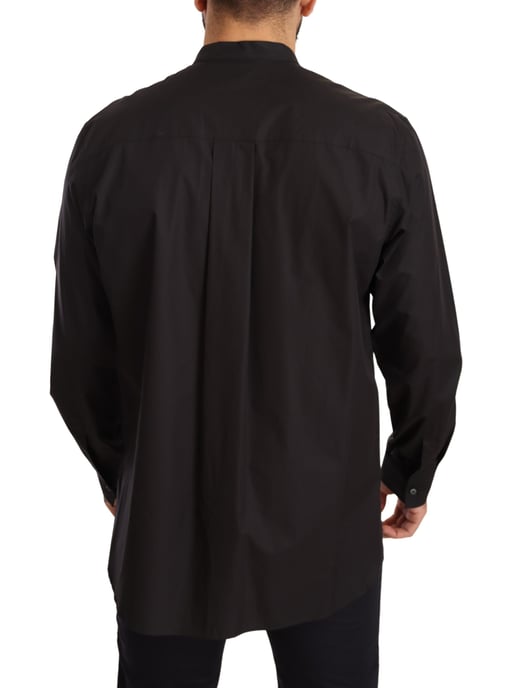 Dolce & Gabbana Men's Black 100% Cotton Formal Dress Shirt