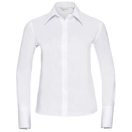 Russell Collection Womens/Ladies Ultimate Non-Iron Long-Sleeved Shirt (White) - Image 1