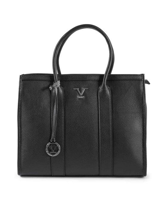 V Italia Womens Handbag CA1030 Dollaro Nero - Image 1