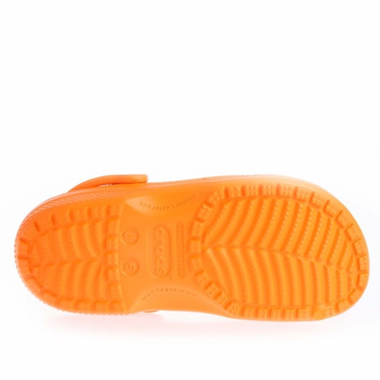 Boy's Crocs Juniors Classic Clogs in Orange