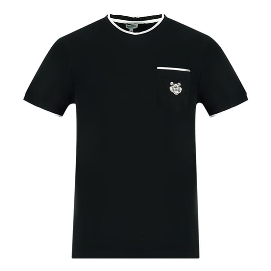 Kenzo Branded Pocket Logo Black T-Shirt - Image 1