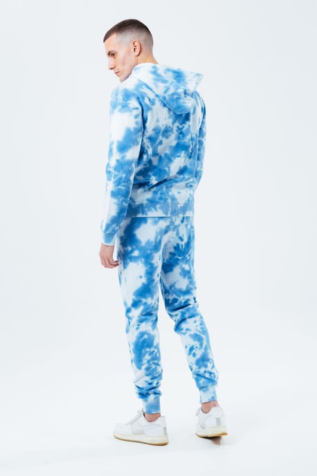 Hype Navy Tie Dye Scribble Logo Men'S Pullover Hoodie