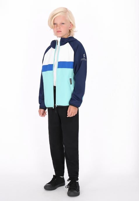 Schmuddelwedda Anorak jongens (kinderen) Turkoois kleurblok - Image 2
