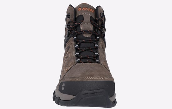 Hi-Tec V-Lite Explorer WP Koeienhuid Leren Wandelschoenen Voor Dames, Bruin/Lila - Image 5