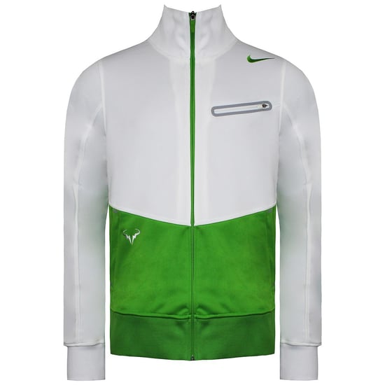 Nike Logo Track Jacket Heren Wit/Groen - Image 1