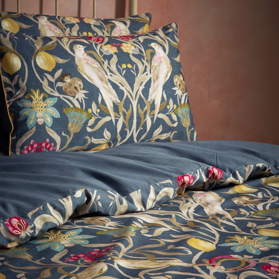 EW by Edinburgh Weavers Liberty Floral Birds Luxury Cotton Duvet Cover Set - Image 3
