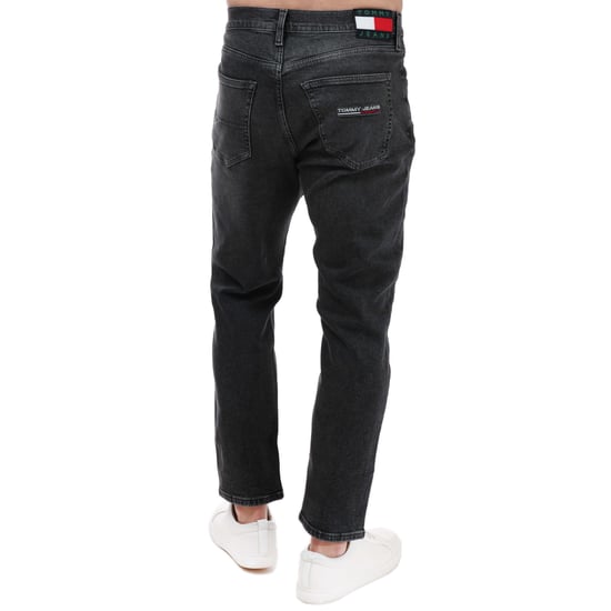 Men's Tommy Hilfiger Relaxed Tapered Jeans in Grey - Image 2